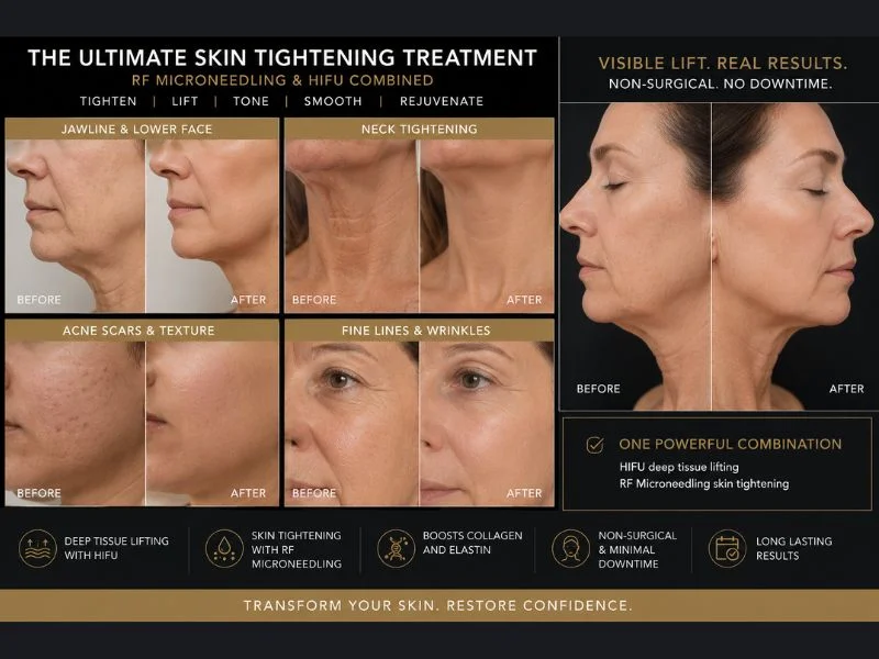 Results of combined treatment for the ultimate skin tightening treatment Slough