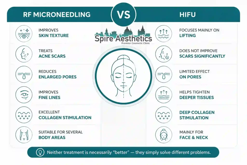 RF Microneedling vs HIFU: Which Treatment Gives Better Results Slough?